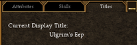 Ulgrim's Eep