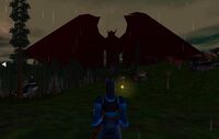 Bael'Zharon re-appears during lightning flashes due to a bug